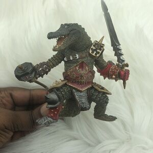 Papo Action Figure Medieval Lizard Warrior Army Builder 8.66 x 3.54 x 2.36”